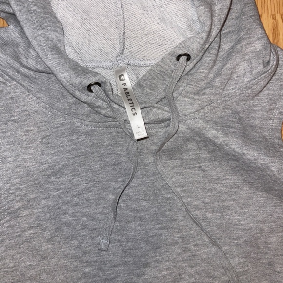 Fabletics Gray Sleeveless Hooded / Hoodie Mini Dress Size Large - Picture 6 of 7